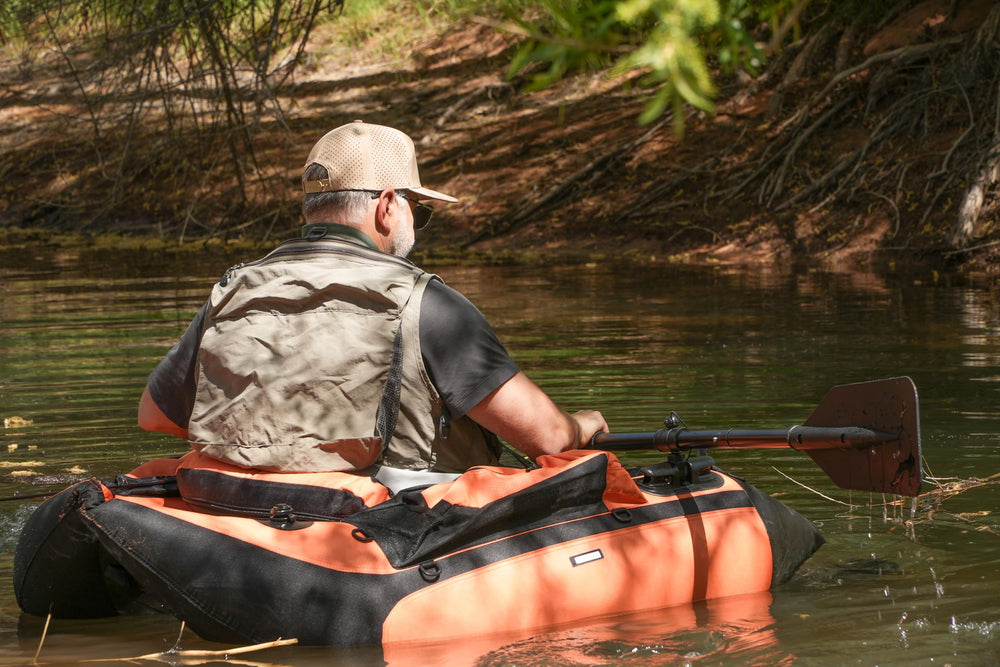 Caddis Inspire-LC II safety accents boost visibility while paddling at dusk
