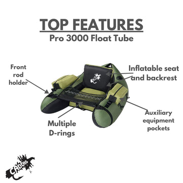 CADDIS Pro 3000 bottom features Cordura for puncture resistance during rocky shorelines.