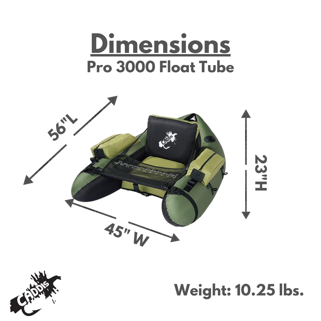 CADDIS Pro 3000 stripping apron near the pockets supports easy catch measurement.