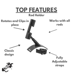Caddis Rod Holder RH - mounted display