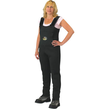 Caddis women's queen green neoprene stocking-foot wader for warm dry protection in wet conditions.