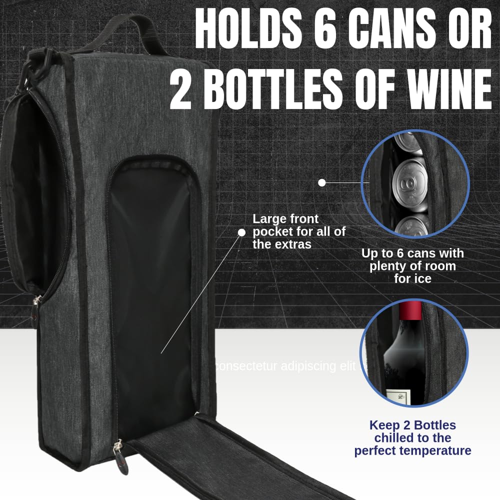 CaddyDaddy golf bag cooler with side zipper for quick access.