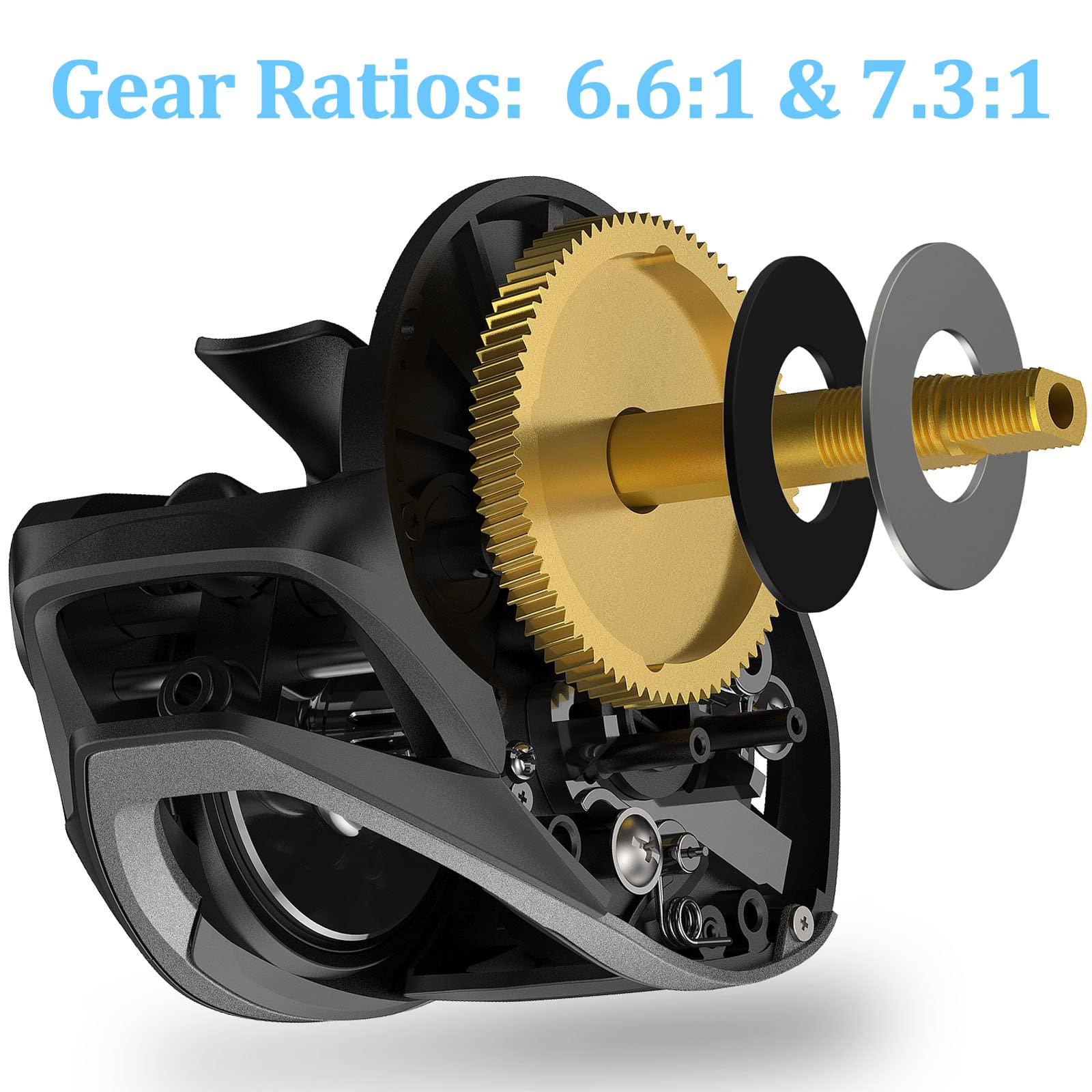 High-quality finish and compact reel profile
