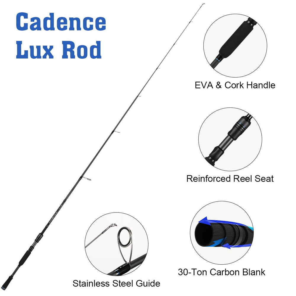 Cadence Lux 701S-MLF action shot highlights lightweight design and smooth performance