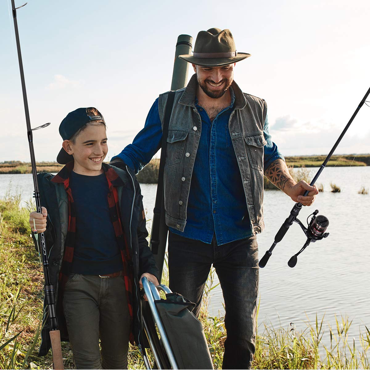 Cadence Lux 701S-MLF in-use image emphasizes smooth line flow and all-day fishing comfort