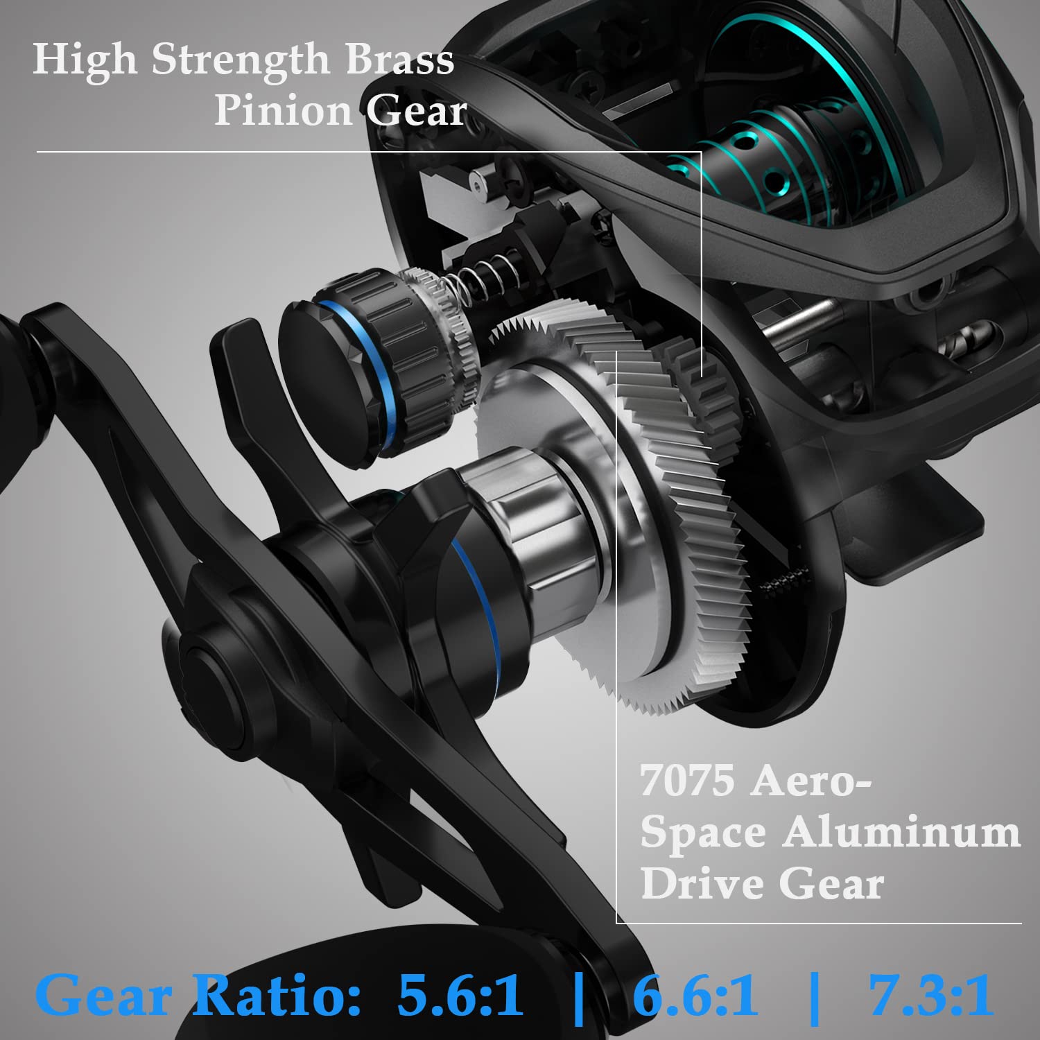 20 lb max drag system on Cadence Vigor baitcasting reel