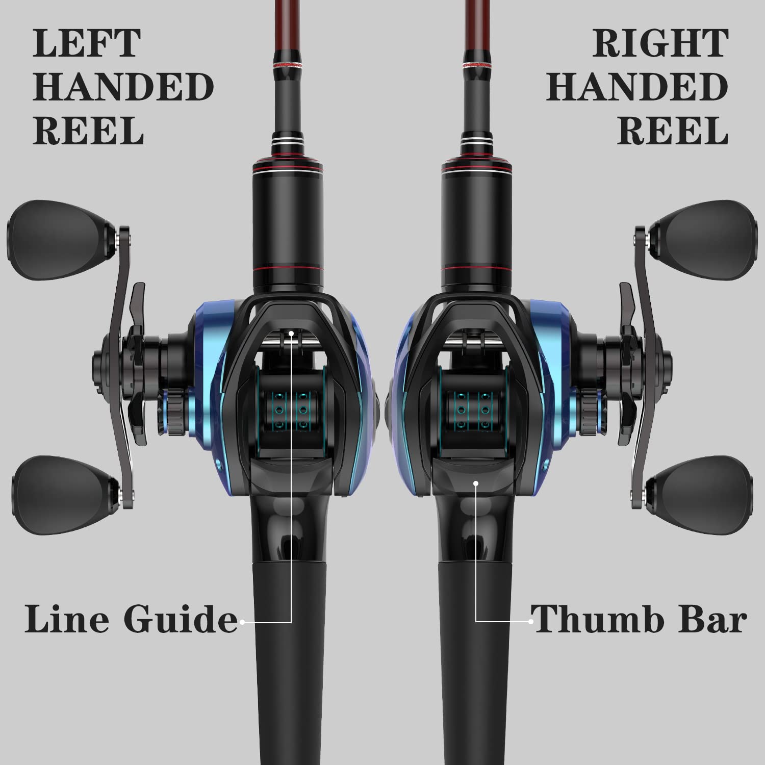 Adjustable magnetic braking system on Cadence Vigor reel
