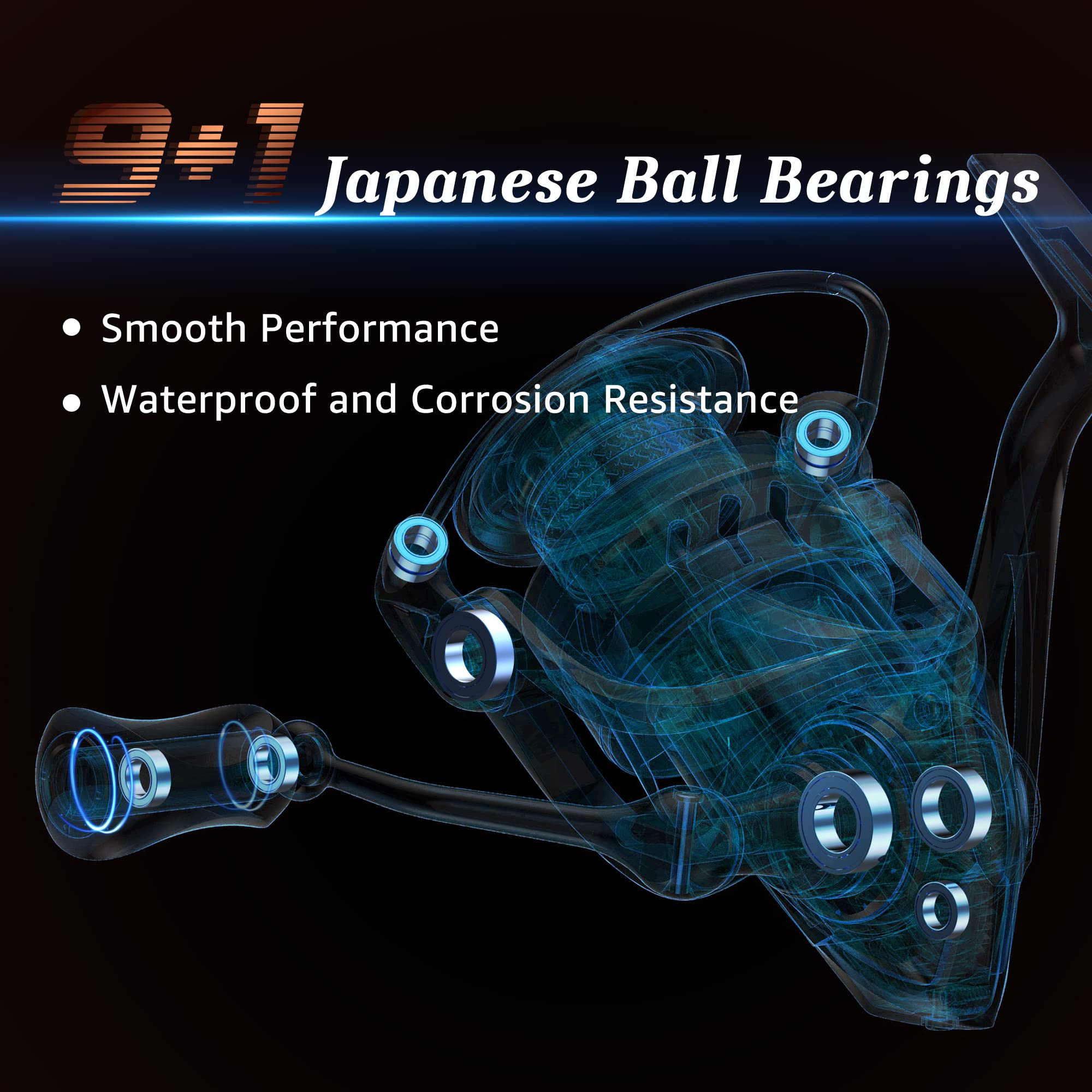 Cadence Vigor gear-system enables fast retrieves with smooth, responsive performance.