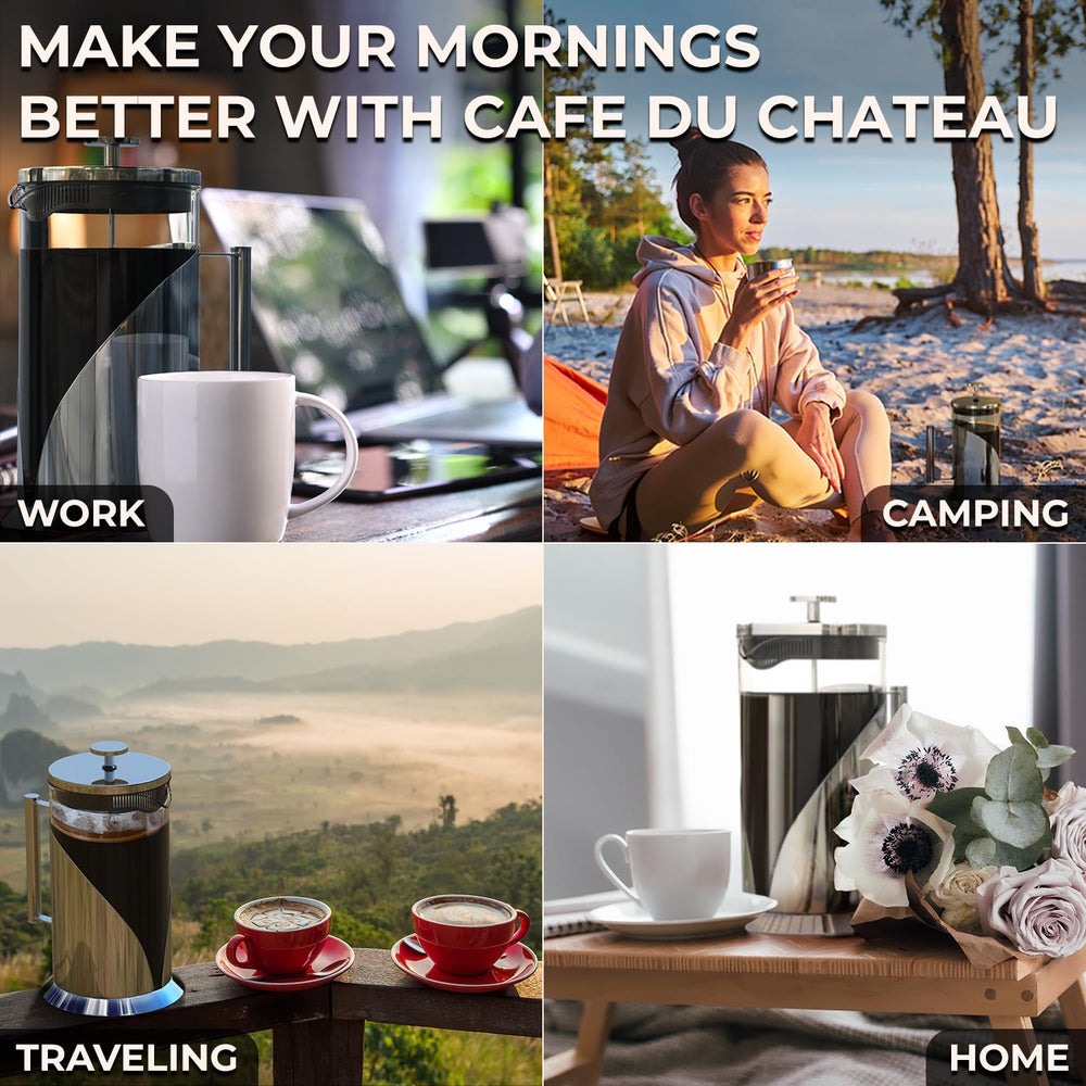 Cafe Du Chateau Travel-friendly press fits in bags for outdoors