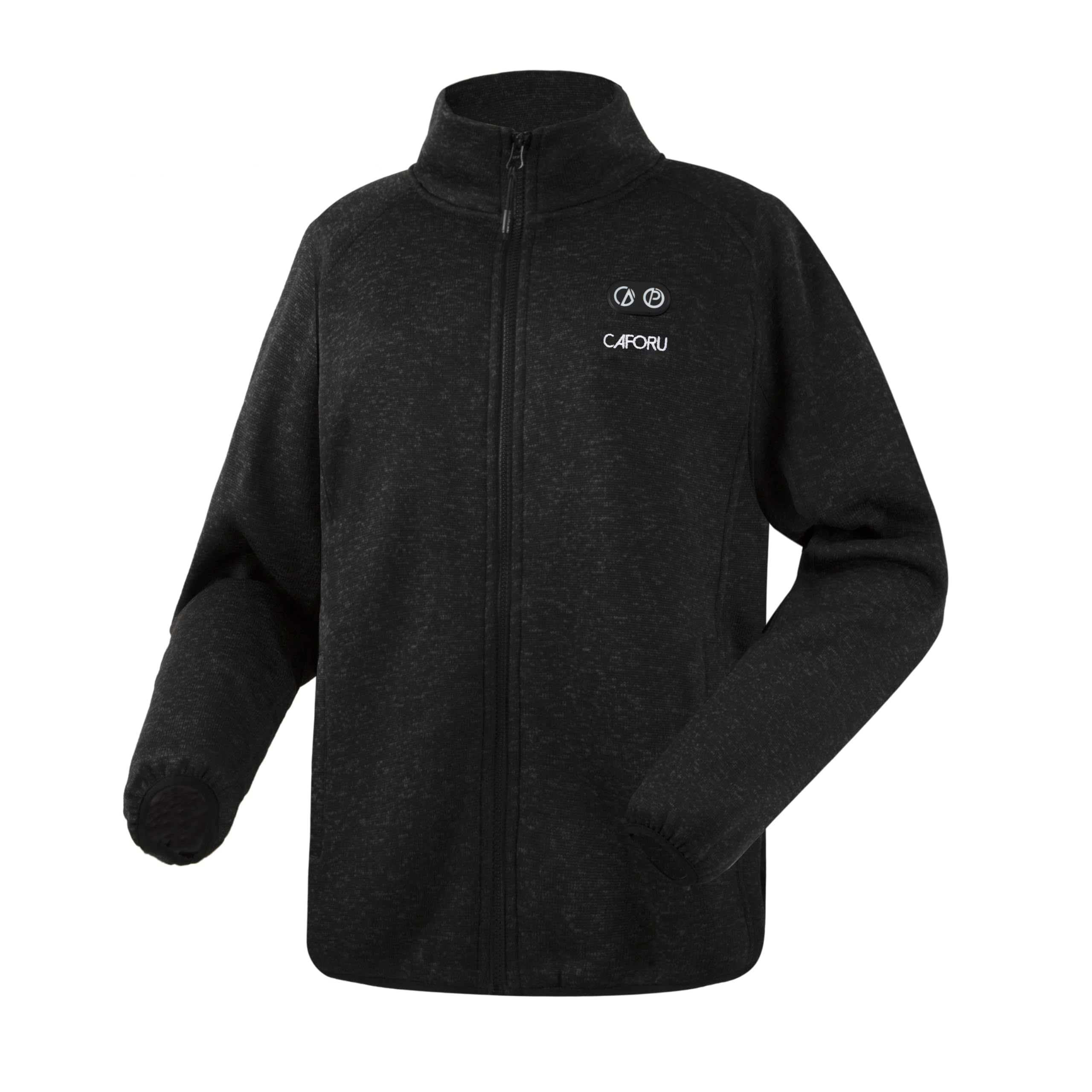 CAFORU heated hoodie pocket detail for secure storage during outdoor activities.