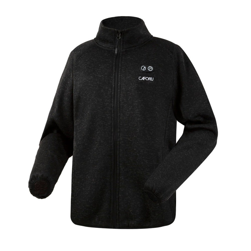 CAFORU heated hoodie pocket detail for secure storage during outdoor activities.
