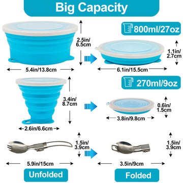 Cagelya stainless steel spoon included for outdoor meals