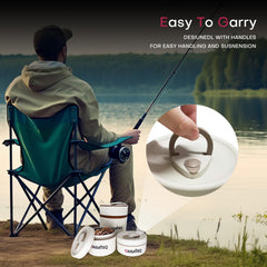 Twist-lock lid with adjustable air vents for bait oxygenation