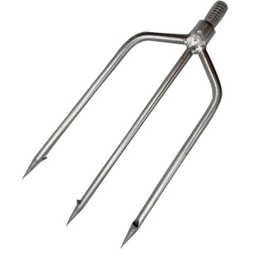 CAJOAUIS 3-prong stainless steel fishing harpoon with 8mm screw, 17.5cm x 8.5cm