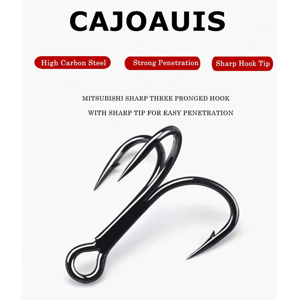 CAJOAUIS treble hooks box and packaging