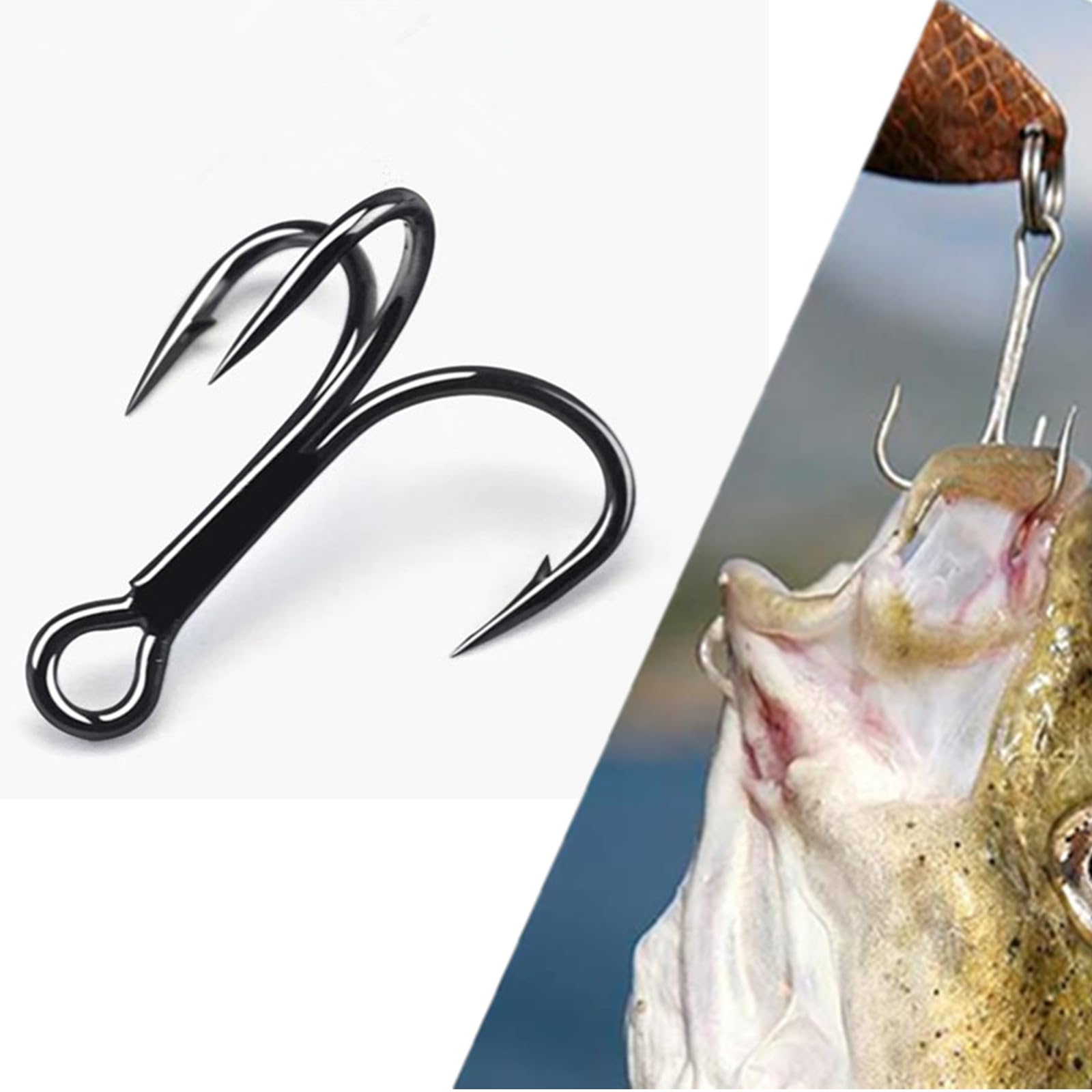 CAJOAUIS treble hooks for freshwater and saltwater use