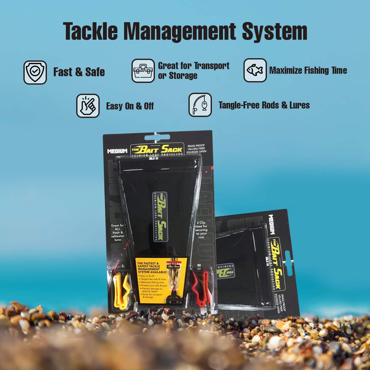 Cal Coast Bait Sack black-finish adds durable, stealthy appeal