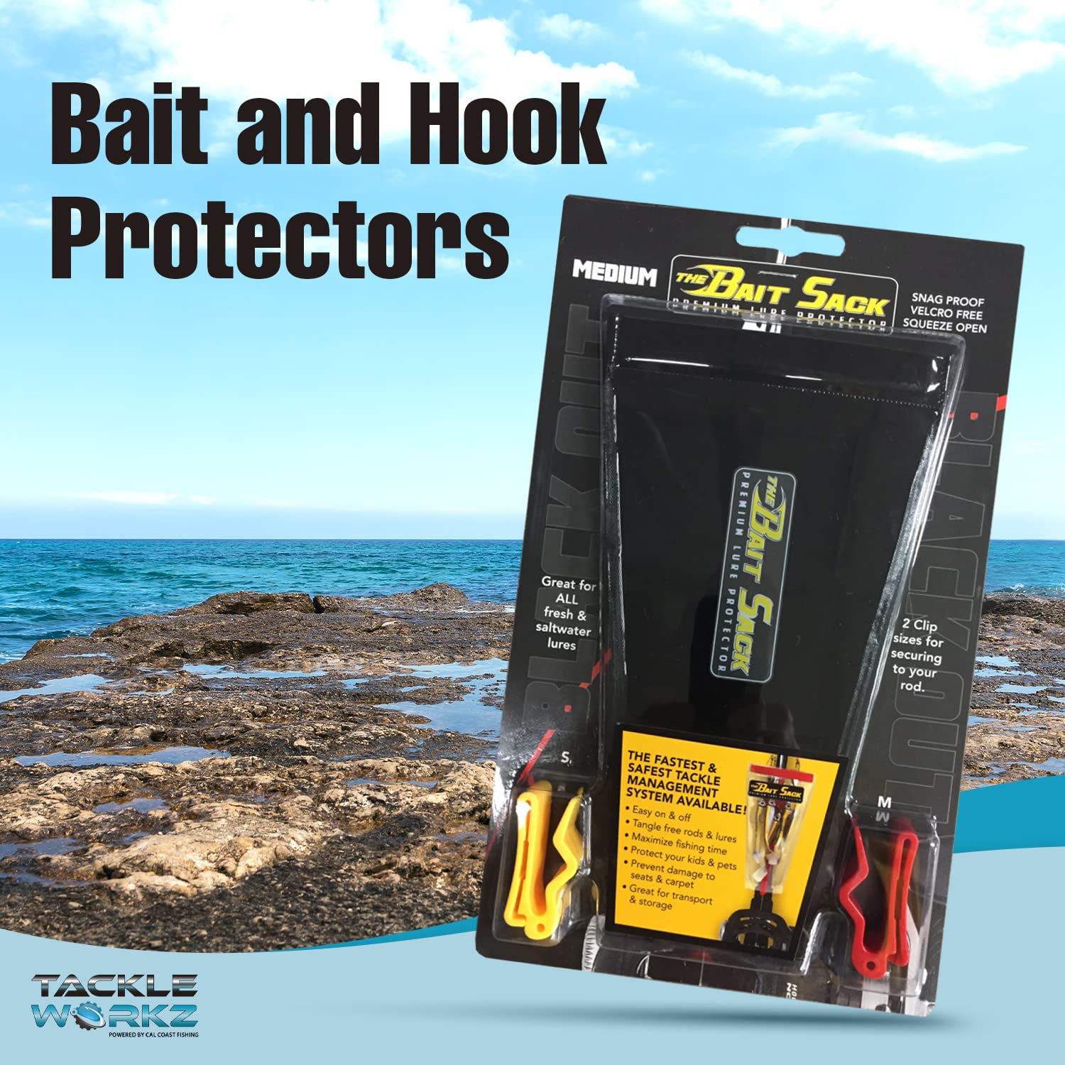 Cal Coast Bait Sack line-keeper helps maintain organized rigs
