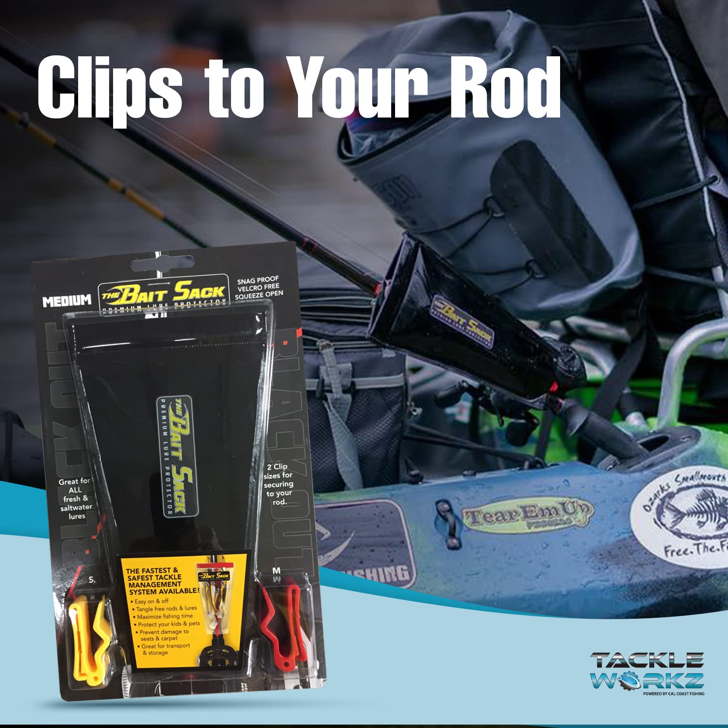 Cal Coast Bait Sack tournament-ready design supports fast changes