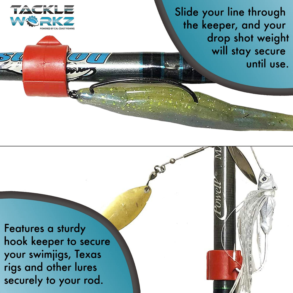 Cali Clip hook keeper supports lures during fishing