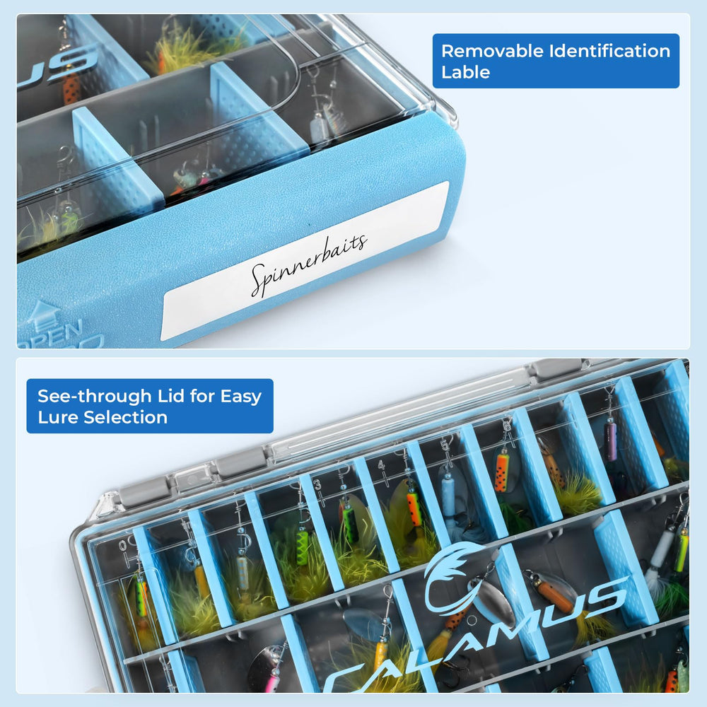 Lure box storage in Calamus DryVault tackle box
