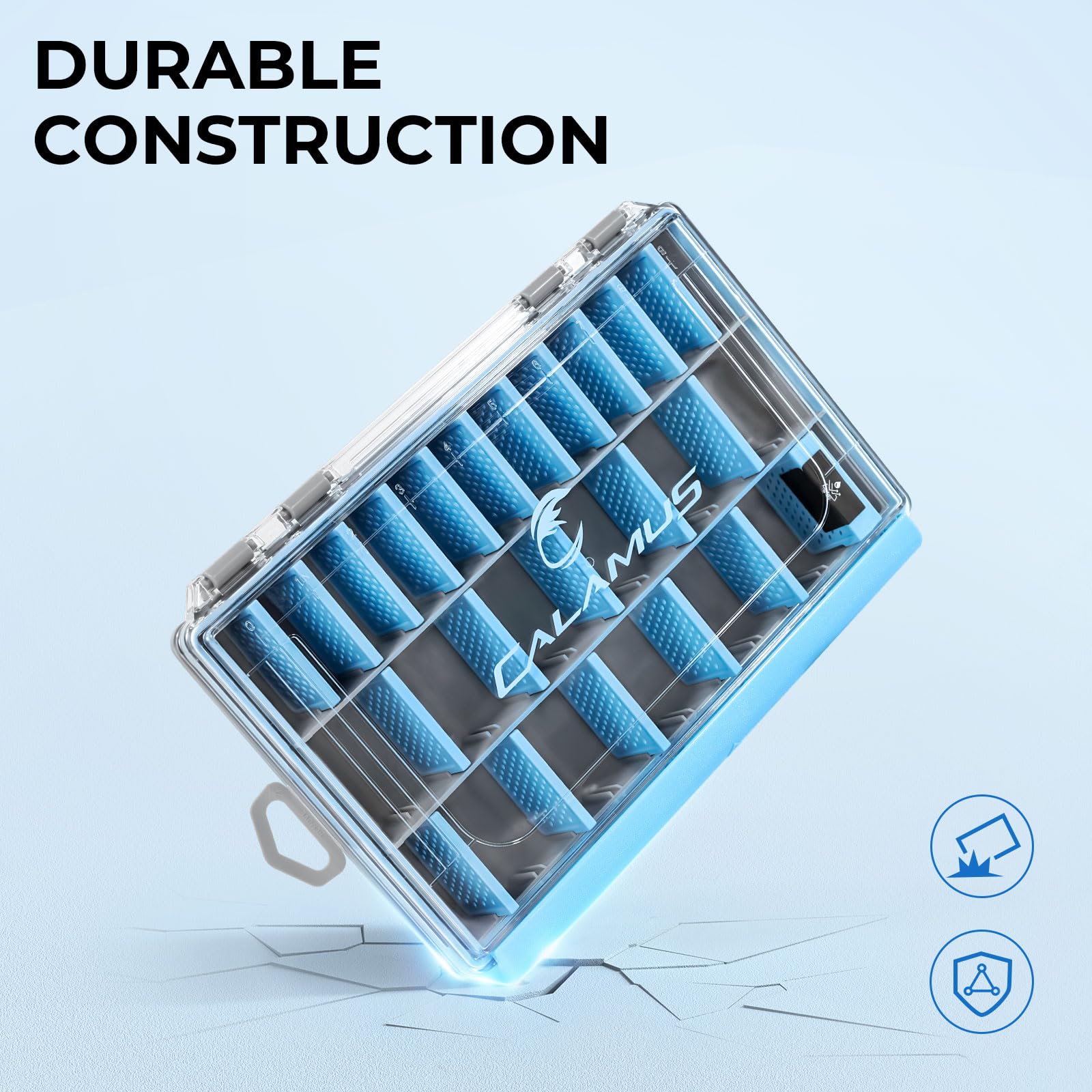 Terminal tackle storage organized in DryVault box
