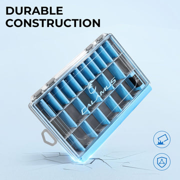 Terminal tackle storage organized in DryVault box