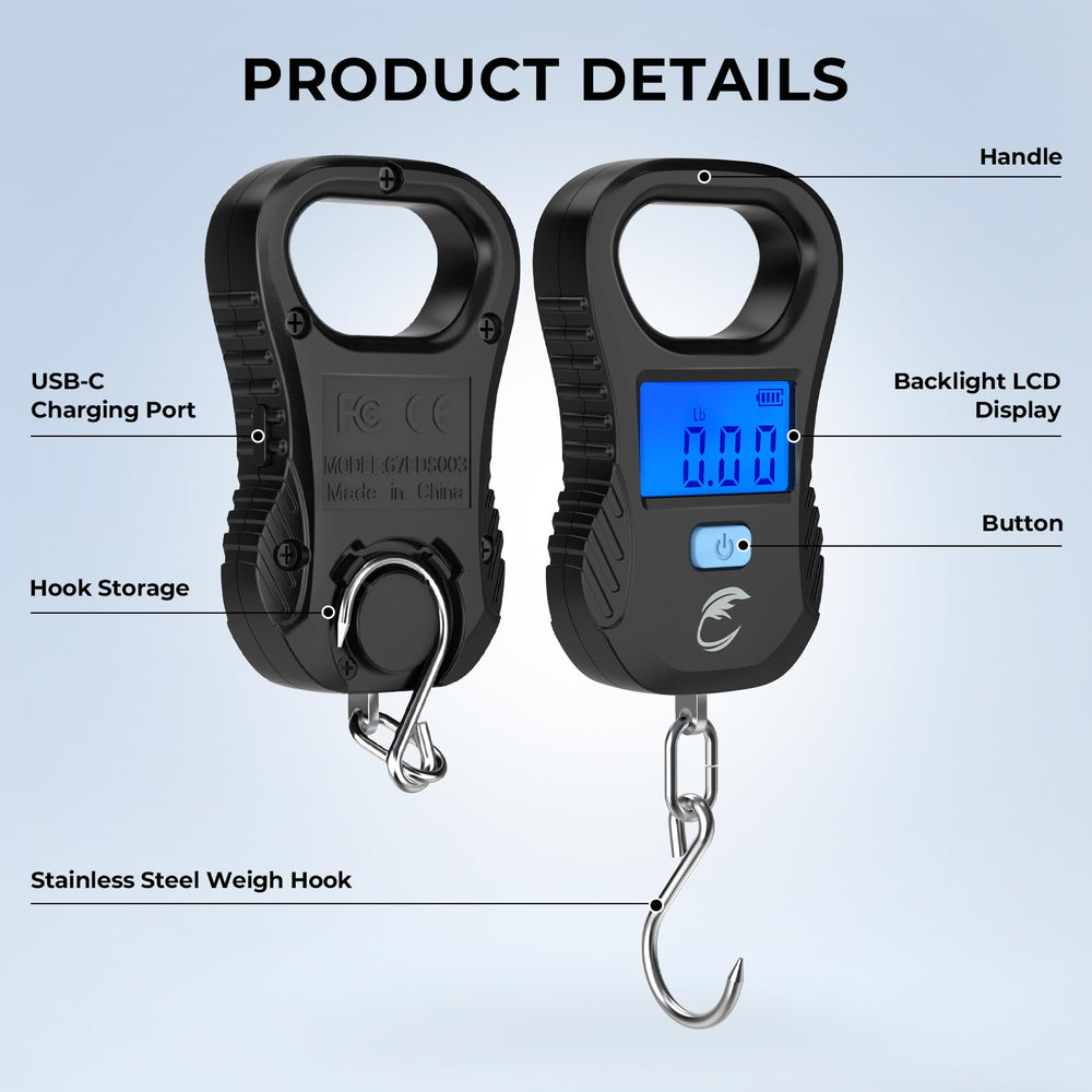Label showing 55 lb / 25 kg capacity on Calamus scale