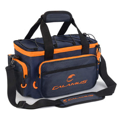 Calamus orange fishing tackle bag - front view