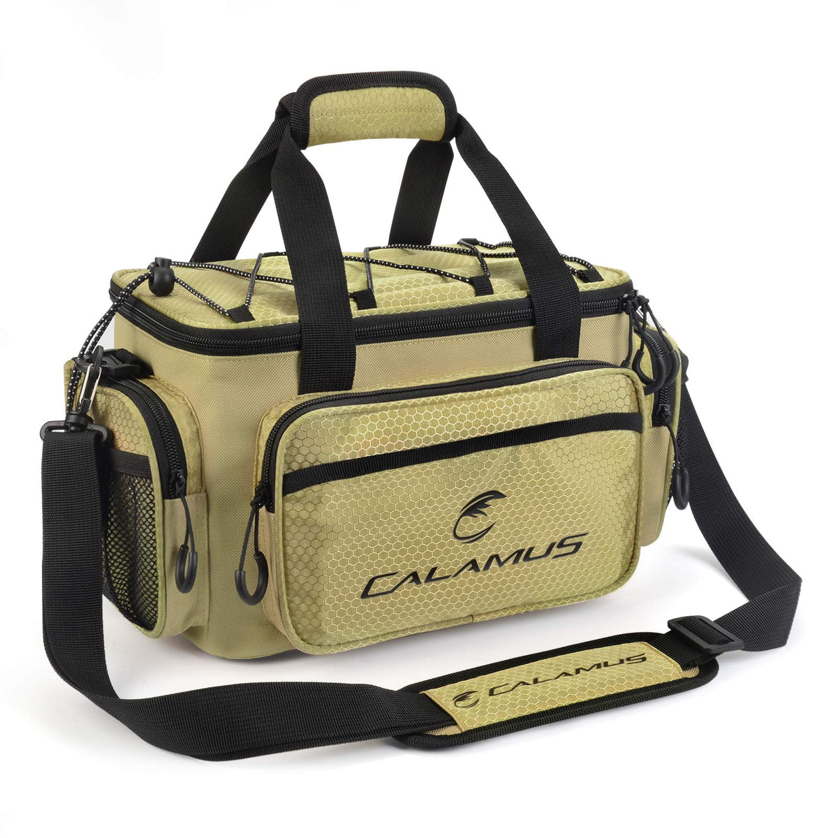 Calamus tackle bag exterior in khaki
