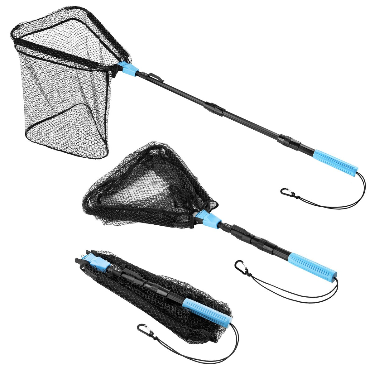 Calamus Triangle Fishing Net folded for compact storage
