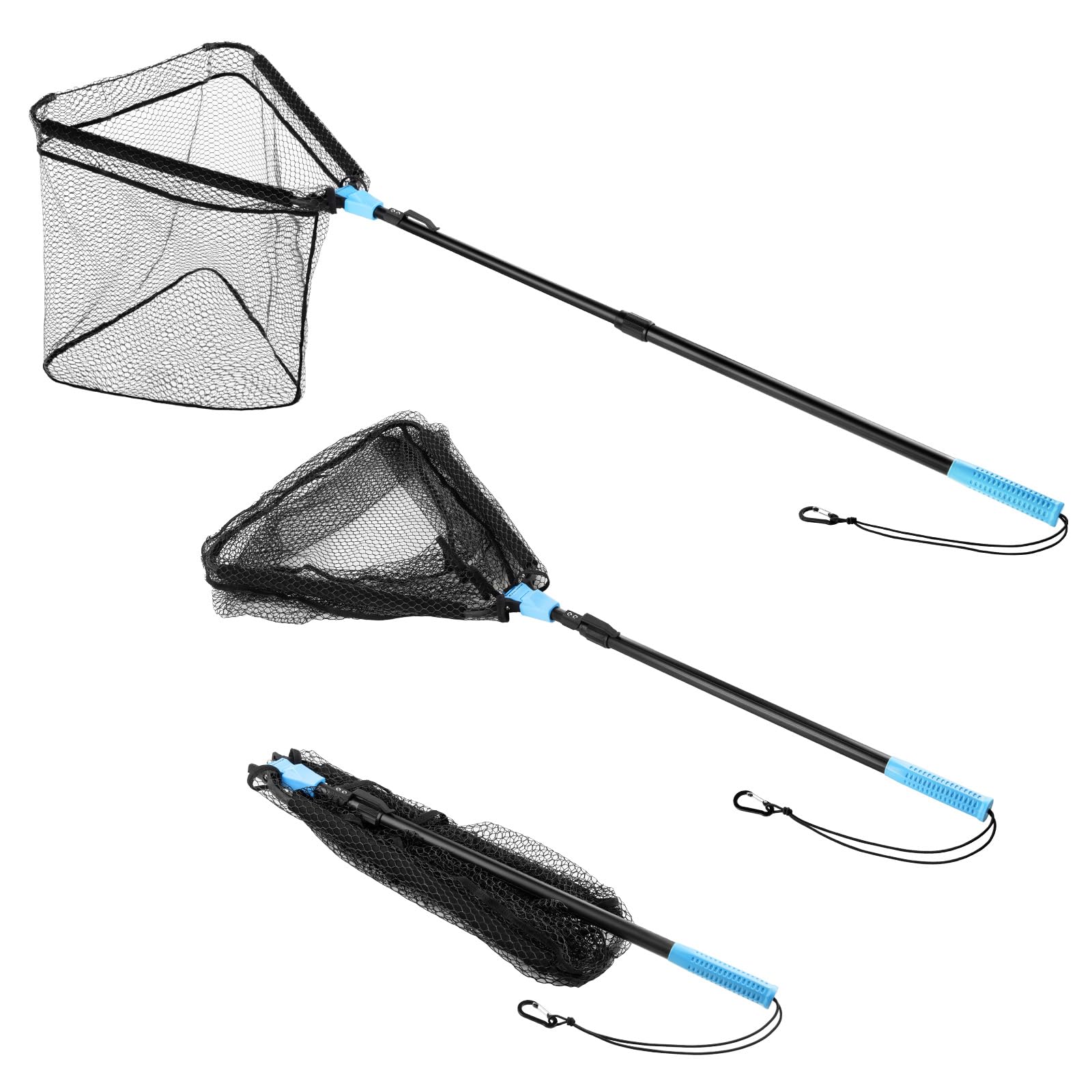 Calamus triangle floating fishing net with PVC coated nylon mesh