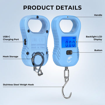 USB-C charging cable included with Calamus scale