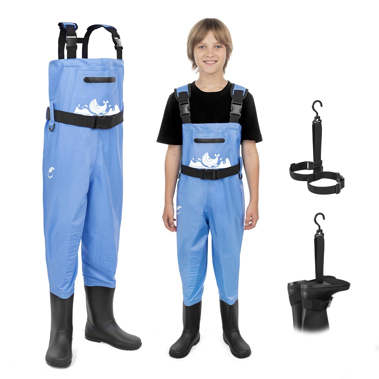 Calamus WaveWalker Kids Waders in waterproof fabric for muddy rivers and lakes