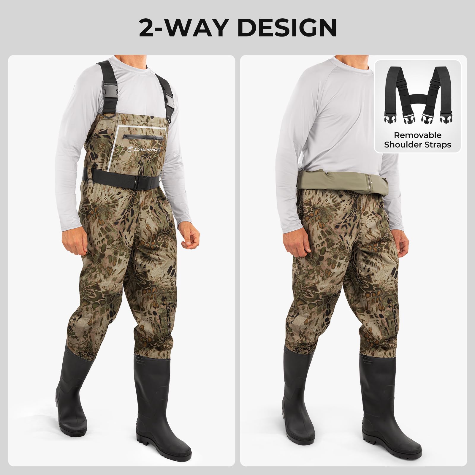 Calamus WaveWalker adjustable shoulder straps customize fit for all-day wear