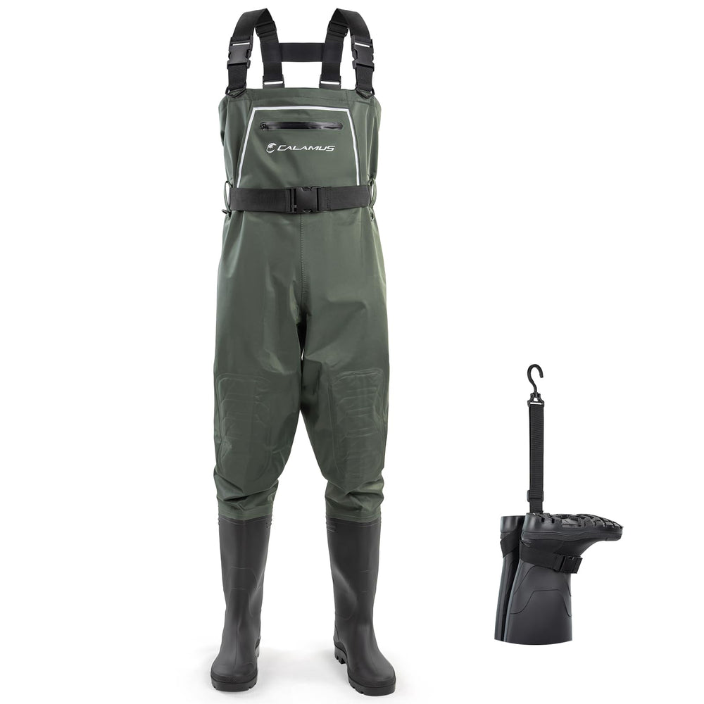 Calamus WaveWalker convertible pants design lets wearing as pants with removable straps.
