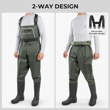 Calamus WaveWalker adjustable shoulder straps for secure, customized fit.