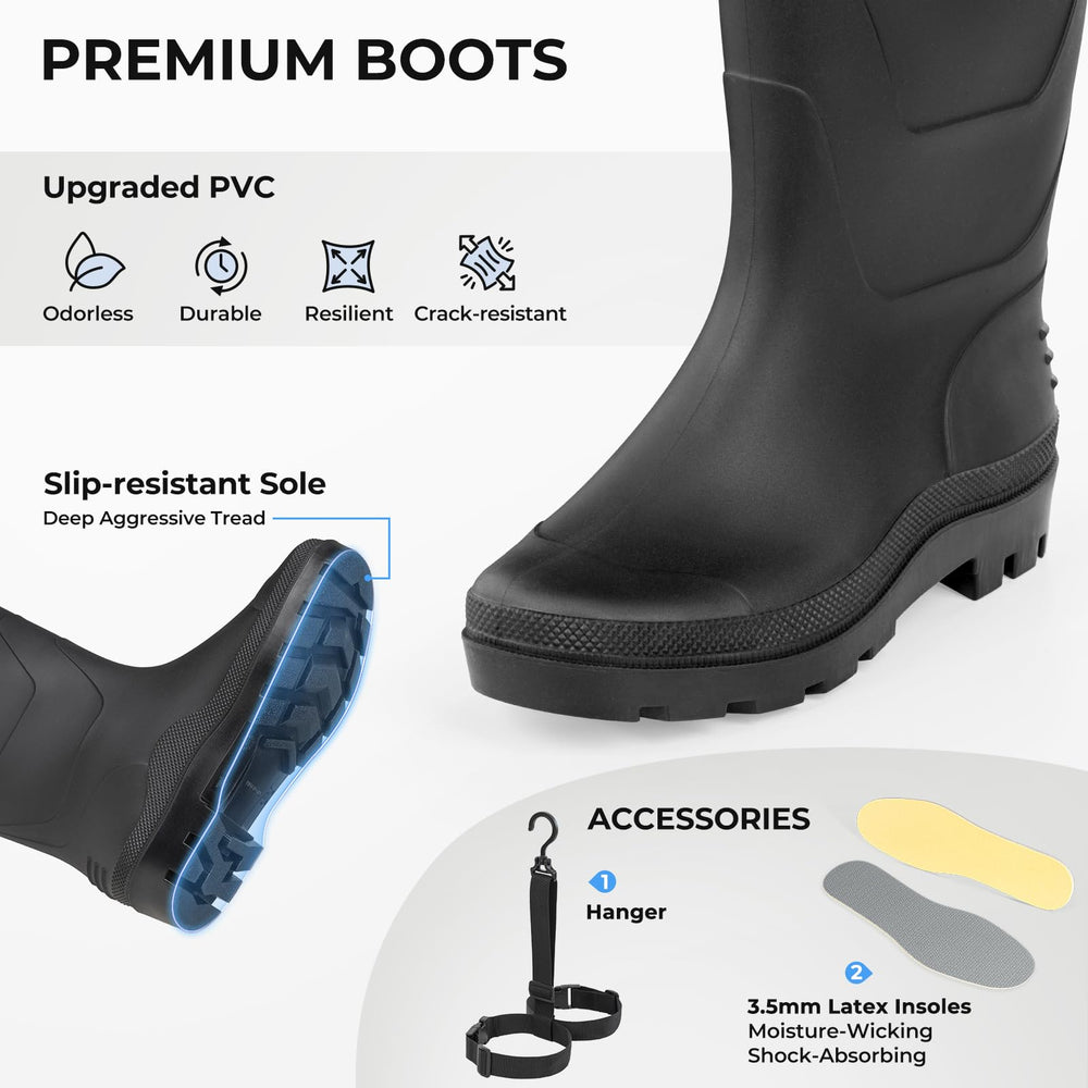 Calamus WaveWalker waders multiple pockets and D-rings keep gear organized