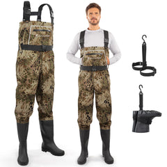 Calamus WaveWalker waders waterproof outer shell for all-day protection on muddy riverbanks