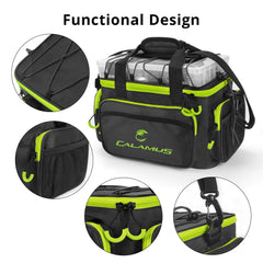 Padded shoulder strap and carrying handle for comfort