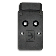 Calculated Kinetics RMR plate on Glock MOS side view offering precise optic alignment