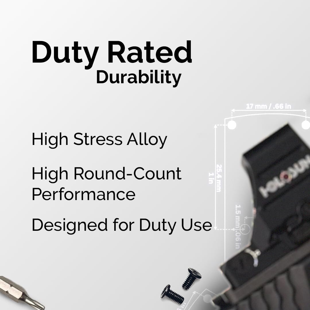 Calculated Kinetics RMR plate close-up for Holosun 507C/ACSS footprint compatibility