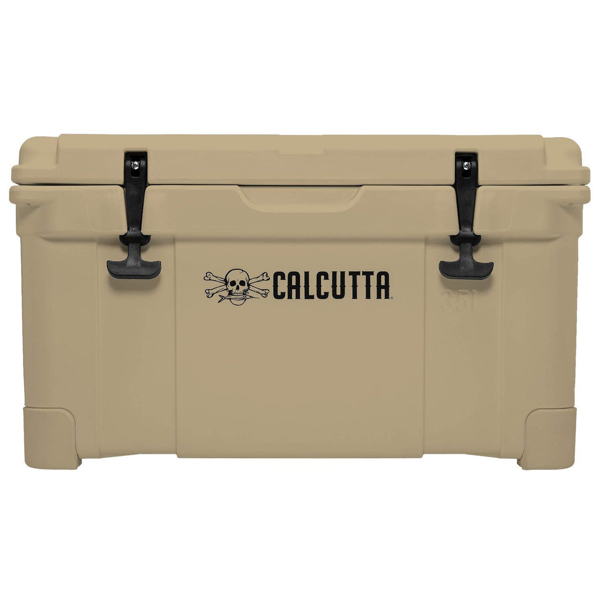 Calcutta hard cooler exterior view showing rugged roto-molded body for outdoors
