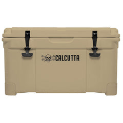 Calcutta hard cooler exterior view showing rugged roto-molded body for outdoors