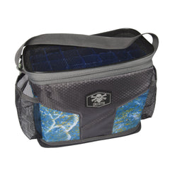 Calcutta Squall small jig tube bag in Mossy Oak Shoreline, rugged side view for organized jig storage