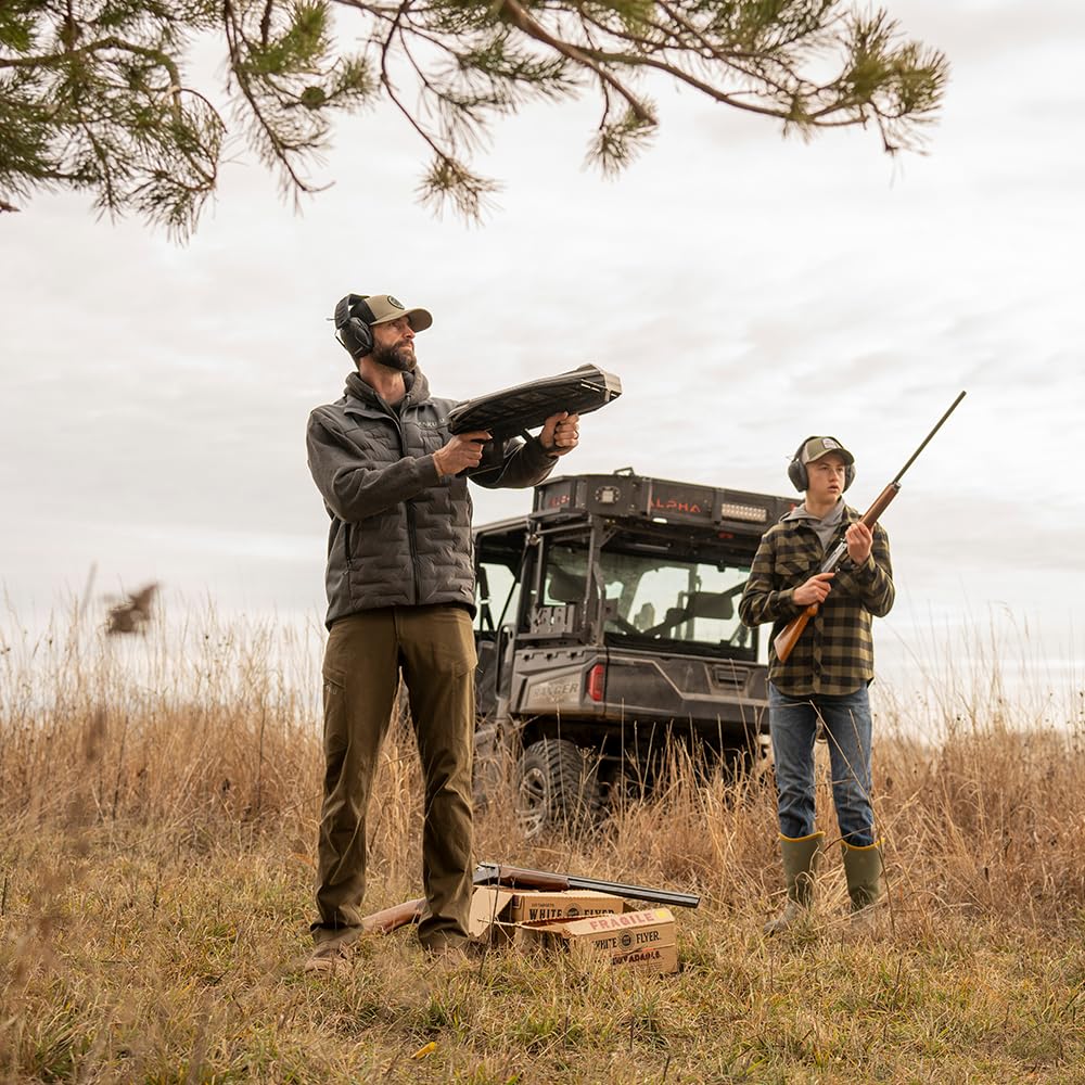 Caldwell Claymore PullPup launches standard to mini targets beyond 55 yards