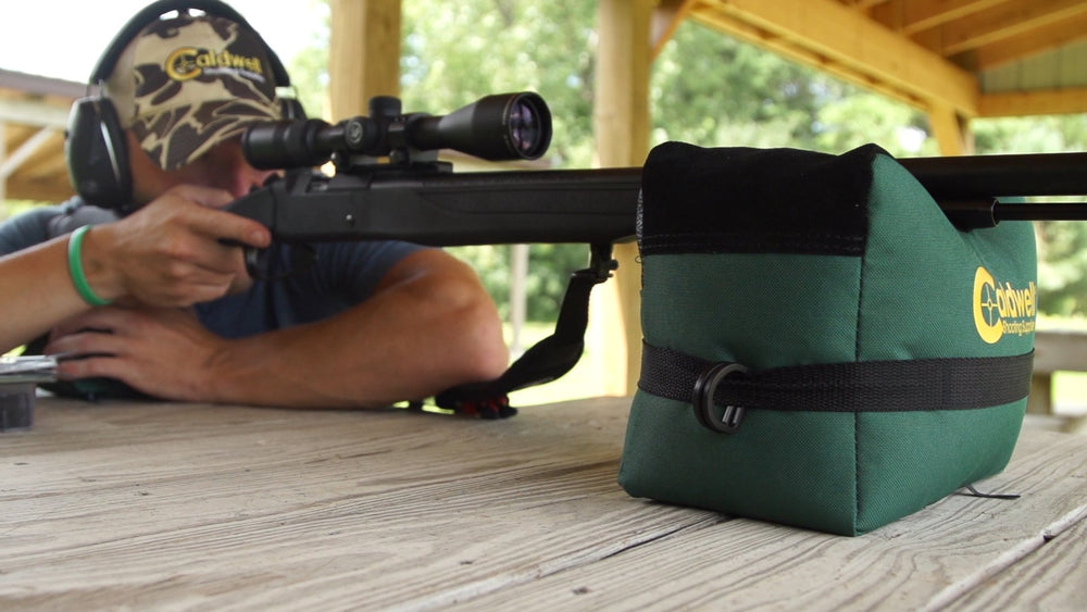 Caldwell DeadShot durable 600 Denier polyester for rugged use.