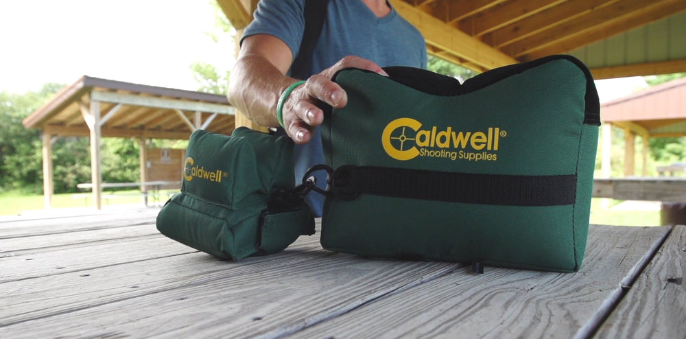 Caldwell DeadShot Front Bag measures 10x8x7.5 inches and weighs 7 lb 10 oz.