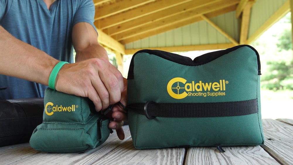 Caldwell DeadShot quick-connect system keeps bags organized and paired.