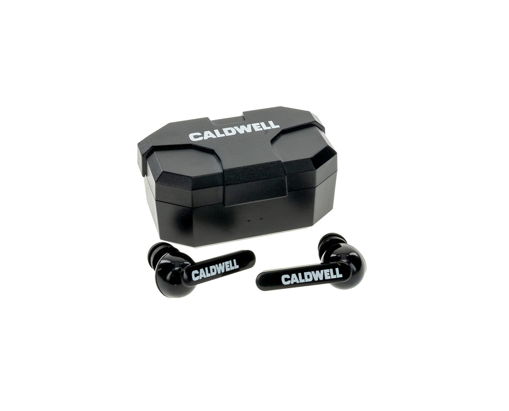 Caldwell E-MAX Shadows earpiece provides comfortable hearing protection at the range.